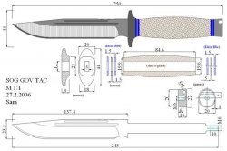 Чертежи ножей с размерами, как их сделать своими руками, технология изготовления