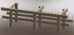 Чертеж верстака – массивный стол для гаража или сарая, схема, крепление бруса