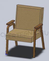 Чертеж кресла. Удобная мебель для дачи своими руками