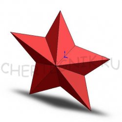 Чертеж звезды, правила построения пятиконечной звезды